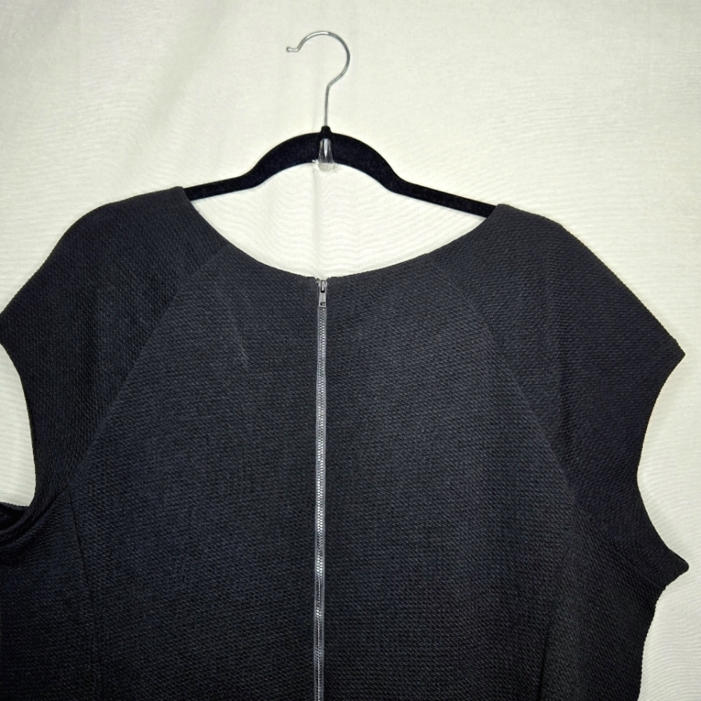 Cato Black Sheath Style Asymetrical hem Dress. 18W - Picture 7 of 13